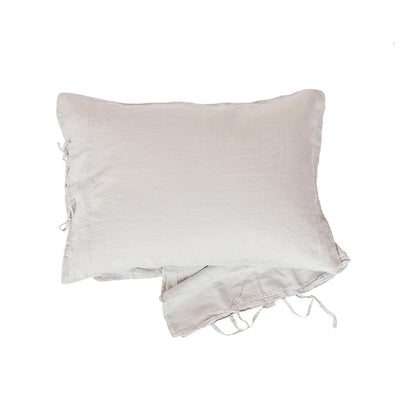 PILLOWCASE SET WITH TIES