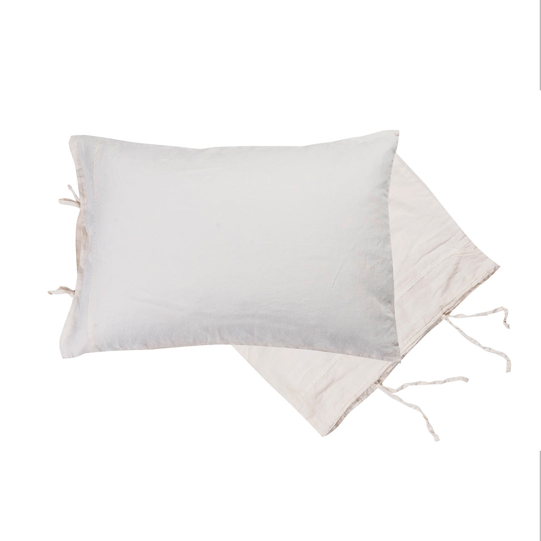 PILLOWCASE SET WITH TIES